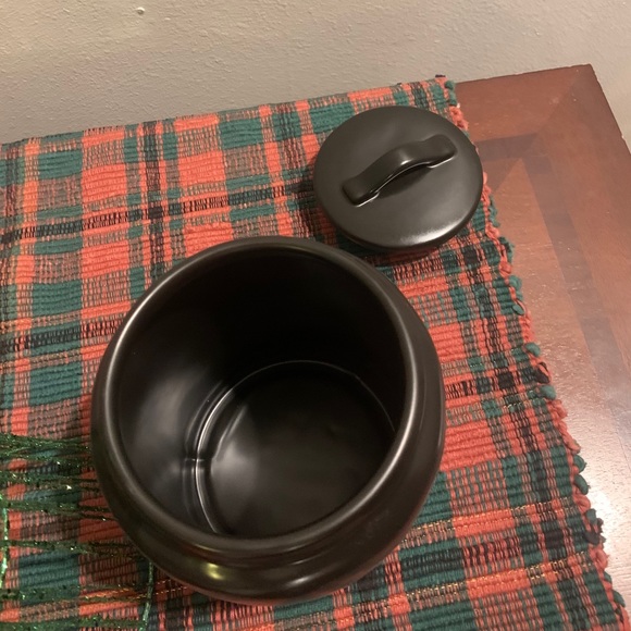 Rae Dunn Large Black Hold Canister - Picture 3 of 4